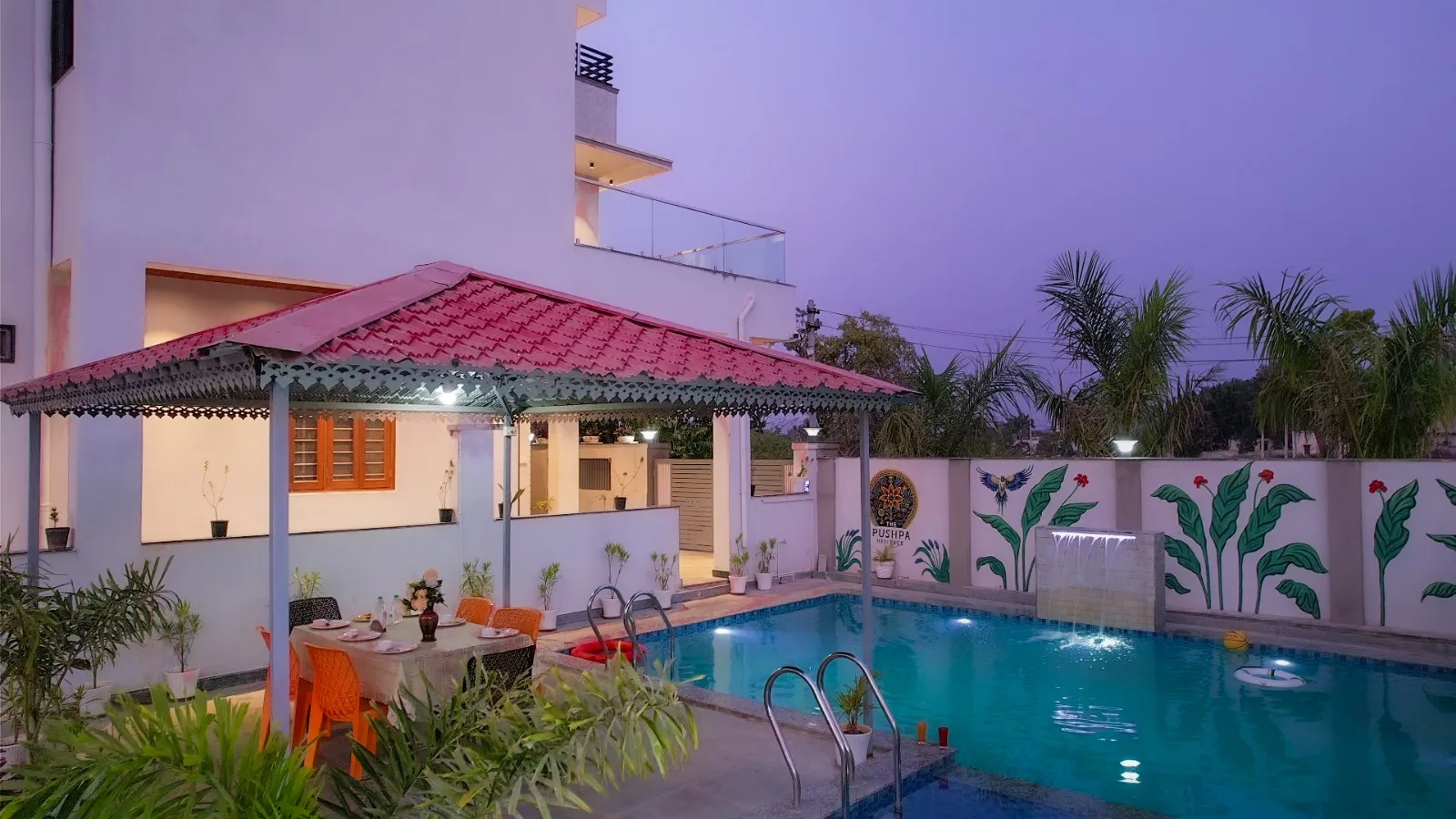 Poolside BBQ & Parties at The Pushpa Heritage Villa Udaipur